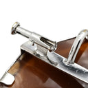 パトリシア パルラーティ PATORIZIA PARLATI カメオ ホワイトゴールド K18WG K14WG ブローチ 茶 白 彫刻 ペンダントトップ