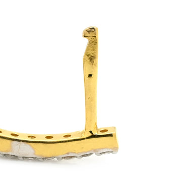 ノンブランド NON BRAND ルビー ダイヤ ピアス イエローゴールド×レッド K18YG ルビー ダイヤモンド ピアス 赤 レッド ダイヤモンド 18K Au750 18金 しずく ドロップ型