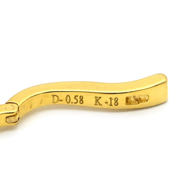 ノンブランド NON BRAND ルビー ダイヤ ピアス イエローゴールド×レッド K18YG ルビー ダイヤモンド ピアス 赤 レッド ダイヤモンド 18K Au750 18金 しずく ドロップ型