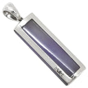 ノンブランド NON BRAND ラベンダーヒスイ ダイヤ ホワイトゴールド K18WG ラベンダー翡翠 ダイヤモンド ペンダントトップ 翡翠 紫 ジェダイト ミックスカボションカット 四角 ネックレストップ 18K 18金