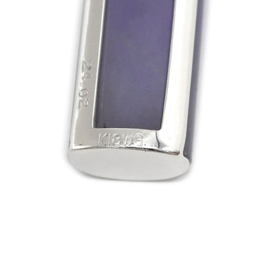 ノンブランド NON BRAND ラベンダーヒスイ ダイヤ ホワイトゴールド K18WG ラベンダー翡翠 ダイヤモンド ペンダントトップ 翡翠 紫 ジェダイト ミックスカボションカット 四角 ネックレストップ 18K 18金