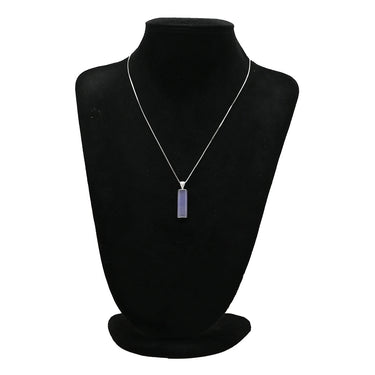 ノンブランド NON BRAND ラベンダーヒスイ ダイヤ ホワイトゴールド K18WG ラベンダー翡翠 ダイヤモンド ペンダントトップ 翡翠 紫 ジェダイト ミックスカボションカット 四角 ネックレストップ 18K 18金