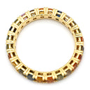 ノンブランド NON BRAND マルチカラーサファイア リング イエローゴールド K18YG サファイア リング 指輪 Au750 18K 18金 11.5号