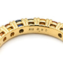 ノンブランド NON BRAND マルチカラーサファイア リング イエローゴールド K18YG サファイア リング 指輪 Au750 18K 18金 11.5号