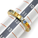 ノンブランド NON BRAND マルチカラーサファイア リング イエローゴールド K18YG サファイア リング 指輪 Au750 18K 18金 11.5号