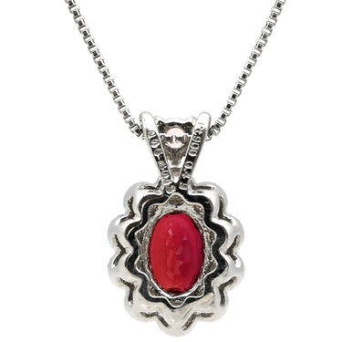 ノンブランド NON BRAND ルビー ダイヤペンダント プラチナシルバー Pt900 ルビー ダイヤモンド ピンクサファイア Pt850(チェーン) ネックレス 赤