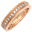 フォッペ FOPE ダイヤリング ローズゴールド K18PG ダイヤモンド リング 指輪 ピンクゴールド 14号