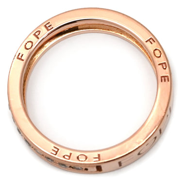 フォッペ FOPE ダイヤリング ローズゴールド K18PG ダイヤモンド リング 指輪 ピンクゴールド 14号