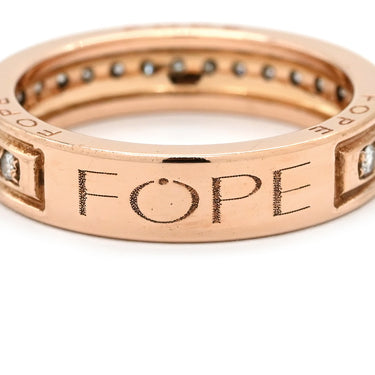 フォッペ FOPE ダイヤリング ローズゴールド K18PG ダイヤモンド リング 指輪 ピンクゴールド 14号