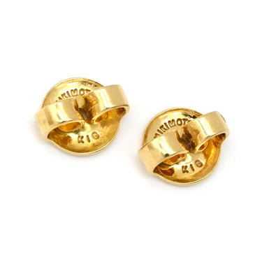 ミキモト MIKIMOTO M Code PE-1733PK イエローゴールド K18YG パール ピアス Mコード あこや パール 真珠