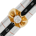 ノンブランド NON BRAND ダイヤ リング イエローゴールド K18YG ダイヤモンド リング 指輪 1石 1粒 18K YG 10号