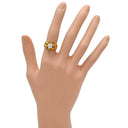 ノンブランド NON BRAND ダイヤ リング イエローゴールド K18YG ダイヤモンド リング 指輪 1石 1粒 18K YG 10号