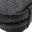 バレンシアガ BALENCIAGA エブリデイ カメラバッグ 679267 ブラック レザー ショルダーバッグ シルバー金具 黒 ポシェット ロゴパンチング