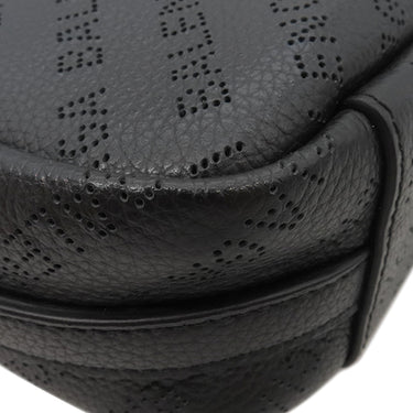 バレンシアガ BALENCIAGA エブリデイ カメラバッグ 679267 ブラック レザー ショルダーバッグ シルバー金具 黒 ポシェット ロゴパンチング