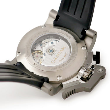 腕時計 グラハム GRAHAM クロノファイター エアウイング オーバーサイズ 2OVKT.B09A 自動巻き メンズ ブラック 黒 デイト