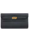 エルメス HERMES ケリーウォレット ロング トゥーゴー ブラック ヴォーエプソン 長財布 ゴールド金具 黒 ショルダー