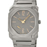 腕時計 ブルガリ BVLGARI オクト フィニッシモ 103137 BGO40TXT 自動巻き メンズ OH済 グレー チタン スモールセコンド バー アラビア