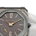 腕時計 ブルガリ BVLGARI オクト フィニッシモ 103137 BGO40TXT 自動巻き メンズ OH済 グレー チタン スモールセコンド バー アラビア
