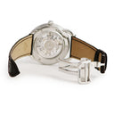 腕時計 エルメス HERMES アルソー スケルトン AR6.710 自動巻き メンズ ブラウン 茶 アラビア 青針 シースルー