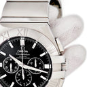 腕時計 オメガ OMEGA コンステレーション ダブルイーグル クロノグラフ 1514.51.00 自動巻き メンズ OH済 ダークグレー スモセコ