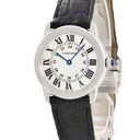 腕時計 カルティエ Cartier ロンド ソロ ドゥ カルティエ SM W6700155 クオーツ レディース ローマン 青針