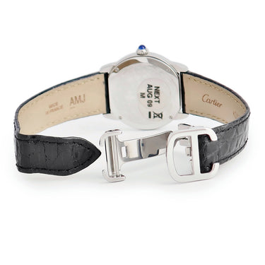 腕時計 カルティエ Cartier ロンド ソロ ドゥ カルティエ SM W6700155 クオーツ レディース ローマン 青針