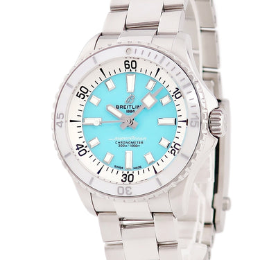 腕時計 ブライトリング BREITLING スーパーオーシャン オートマチック 36 A17377211C1A1 自動巻き メンズ レディース ターコイズブルー