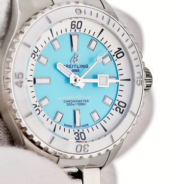 腕時計 ブライトリング BREITLING スーパーオーシャン オートマチック 36 A17377211C1A1 自動巻き メンズ レディース ターコイズブルー