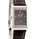 腕時計 ジャガールクルト JAEGER LECOULTRE レベルソ デュオ ナイト＆デイ Q2718470 270.8.54 手巻き メンズ OH済 グレー 回転 両面 角型 GMT