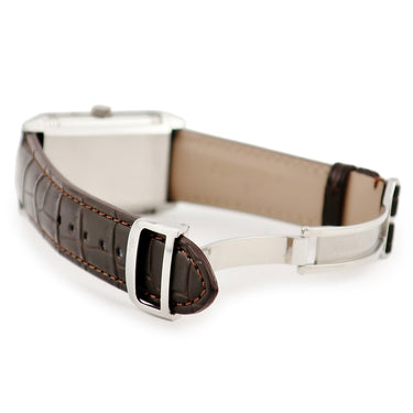 腕時計 ジャガールクルト JAEGER LECOULTRE レベルソ デュオ ナイト＆デイ Q2718470 270.8.54 手巻き メンズ OH済 グレー 回転 両面 角型 GMT