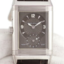 腕時計 ジャガールクルト JAEGER LECOULTRE レベルソ デュオ ナイト＆デイ Q2718470 270.8.54 手巻き メンズ OH済 グレー 回転 両面 角型 GMT