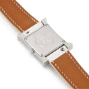 腕時計 エルメス HERMES Hウォッチ･ドゥブルジュー HH1.234 クオーツ レディース 純正ダイヤ パヴェ 白×シルバー H型 スクエア