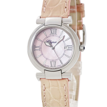 腕時計 ショパール CHOPARD インペリアーレ ラ ヴィ アン ローズ 388541-3006 クオーツ レディース ピンク シェル ローマン バー 限定