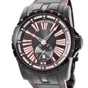 腕時計 ロジェデュブイ ROGER DUBUIS エクスカリバー 45 DBEX0567 自動巻き メンズ DLC加工 ブラック ローマン デイト スモールセコンド
