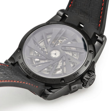腕時計 ロジェデュブイ ROGER DUBUIS エクスカリバー 45 DBEX0567 自動巻き メンズ DLC加工 ブラック ローマン デイト スモールセコンド