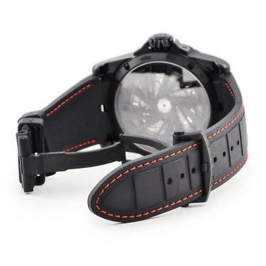 腕時計 ロジェデュブイ ROGER DUBUIS エクスカリバー 45 DBEX0567 自動巻き メンズ DLC加工 ブラック ローマン デイト スモールセコンド