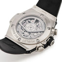 腕時計 ウブロ HUBLOT ビッグバン ウニコ チタニウム パヴェ 411.NX.1170.RX.1704 自動巻き メンズ 純正ダイヤ スケルトン