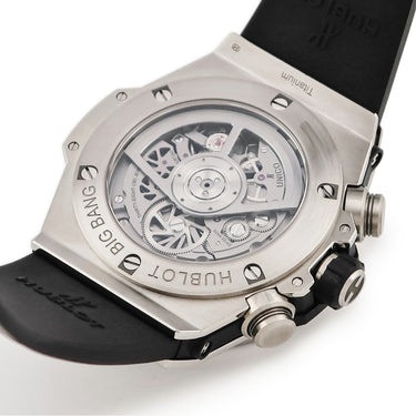 腕時計 ウブロ HUBLOT ビッグバン ウニコ チタニウム パヴェ 411.NX.1170.RX.1704 自動巻き メンズ 純正ダイヤ スケルトン