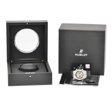 腕時計 ウブロ HUBLOT ビッグバン ウニコ チタニウム パヴェ 411.NX.1170.RX.1704 自動巻き メンズ 純正ダイヤ スケルトン