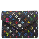 ルイヴィトン LOUIS VUITTON ポルトフォイユ ヴィクトリーヌ M14163 モノグラム モノグラムマルチカラー 三つ折り財布 シルバー金具 黒 コンパクト