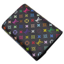 ルイヴィトン LOUIS VUITTON ポルトフォイユ ヴィクトリーヌ M14163 モノグラム モノグラムマルチカラー 三つ折り財布 シルバー金具 黒 コンパクト