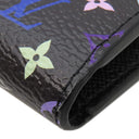 ルイヴィトン LOUIS VUITTON ポルトフォイユ ヴィクトリーヌ M14163 モノグラム モノグラムマルチカラー 三つ折り財布 シルバー金具 黒 コンパクト