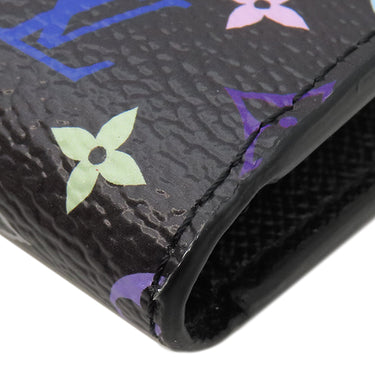 ルイヴィトン LOUIS VUITTON ポルトフォイユ ヴィクトリーヌ M14163 モノグラム モノグラムマルチカラー 三つ折り財布 シルバー金具 黒 コンパクト