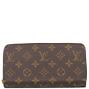 ルイヴィトン LOUIS VUITTON ジッピーウォレット M42616 ブラウン モノグラムキャンバス 長財布 ゴールド金具 茶 ラウンドファスナー