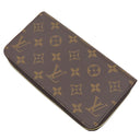 ルイヴィトン LOUIS VUITTON ジッピーウォレット M42616 ブラウン モノグラムキャンバス 長財布 ゴールド金具 茶 ラウンドファスナー