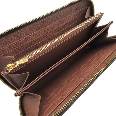 ルイヴィトン LOUIS VUITTON ジッピーウォレット M42616 ブラウン モノグラムキャンバス 長財布 ゴールド金具 茶 ラウンドファスナー