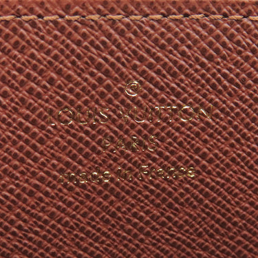ルイヴィトン LOUIS VUITTON ジッピーウォレット M42616 ブラウン モノグラムキャンバス 長財布 ゴールド金具 茶 ラウンドファスナー