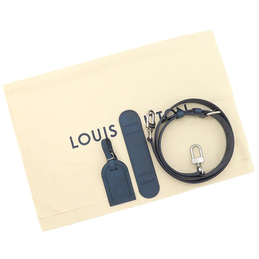 ルイヴィトン LOUIS VUITTON キーポル バンドリエール25 M14681 ブルー モノグラムヘリテージ キャンバス 2WAYバッグ シルバー金具 青 ショルダー