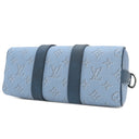 ルイヴィトン LOUIS VUITTON キーポル バンドリエール25 M14681 ブルー モノグラムヘリテージ キャンバス 2WAYバッグ シルバー金具 青 ショルダー