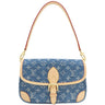ルイヴィトン LOUIS VUITTON ディアヌ M13070 ブルー モノグラムデニム ショルダーバッグ ゴールド金具 青 デニム